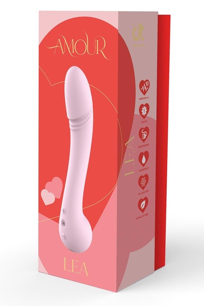 Класичний вібратор для стимуляції точки G Dream Toys Amour Lea, рожевий DT22166 фото