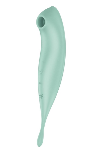 Смарт-вібратор для клітора із вакуумною стимуляцією Satisfyer Twirling Pro+ Mint SO6716 фото