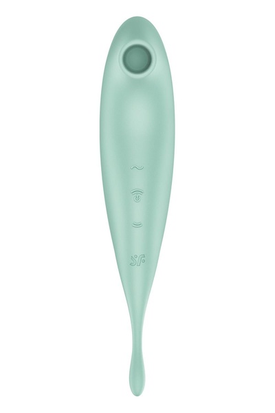 Смарт-вибратор для клитора с вакуумной стимуляцией Satisfyer Twirling Pro+ Mint SO6716 фото