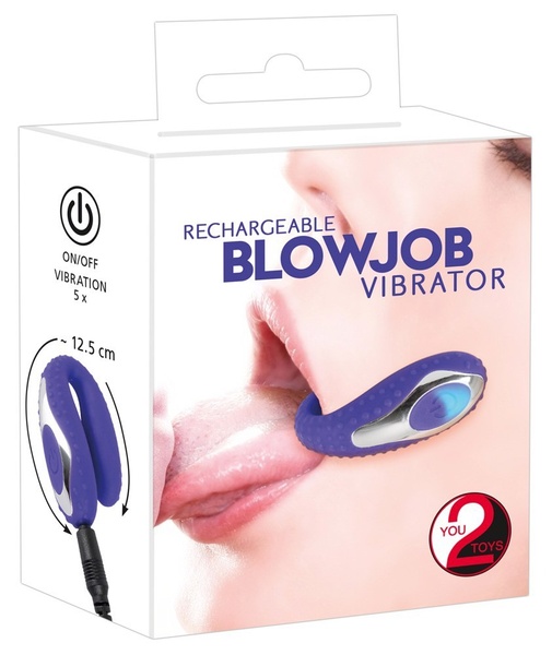 Мини-вибратор для орального секса Blow Job Vibe, синий YT590169 фото