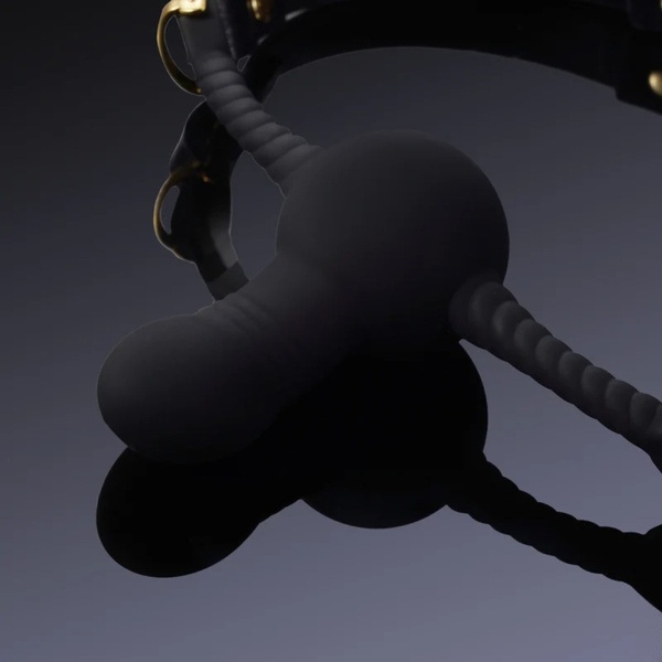 Кляп с фиксатором в форме дилдо UPKO Desire for Mouth Bondage Collection-Dildo, черный U65214 фото