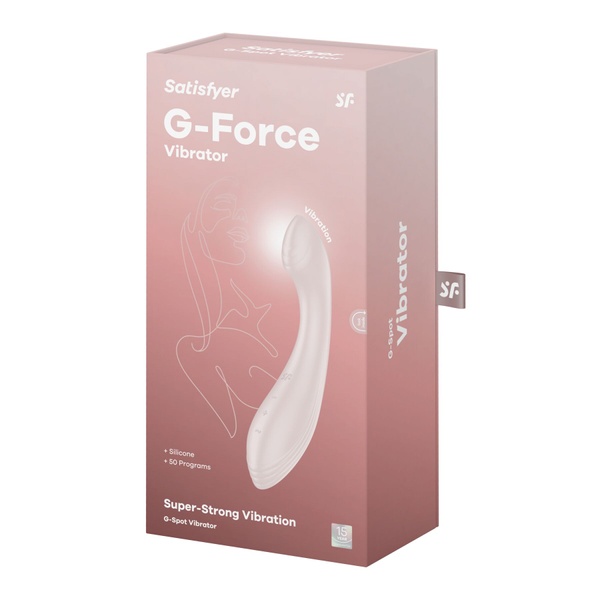 Вибратор для точки G Satisfyer G-Force Beige, 10 режимов + 5 уровней интенсивности SO8780 фото