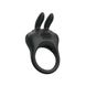 Вибро-эрекционное кольцо с ушками Pretty Love черное, 7.4 х 4.2 см PL66031199 фото 1