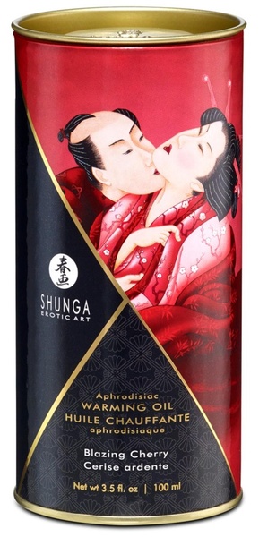 Массажное масло для поцелуев, вишня SHUNGA S22002 фото