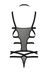 Корсет со стреп-лентами HAGAR CORSET black S/M - Passion P49787 фото 4