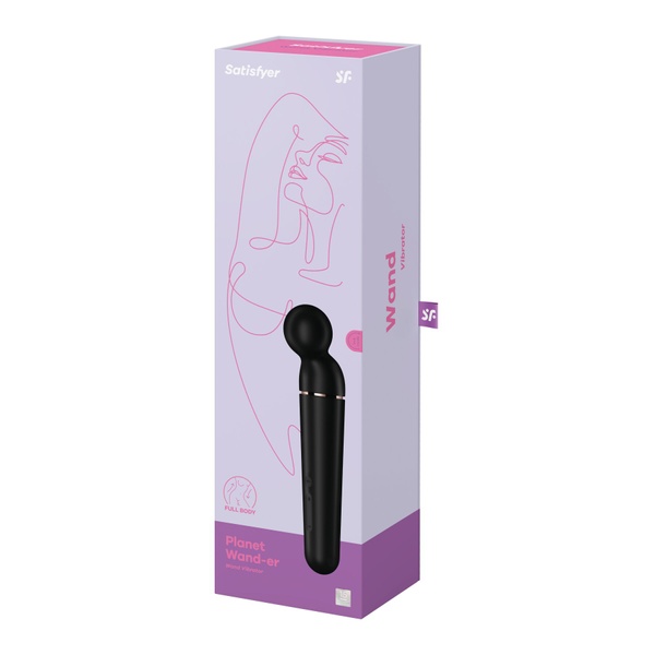 Вибромассажер Satisfyer Planet Wand-er Black/Rosegold, очень мощный, беспроводной SO8782 фото