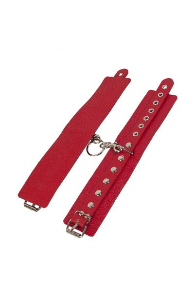 Наручники Leather Restraints Hand Cuffs, Red KVL-280158 фото