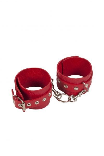 Наручники Leather Restraints Hand Cuffs, Red KVL-280158 фото