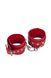 Наручники Leather Restraints Hand Cuffs, Red KVL-280158 фото 2