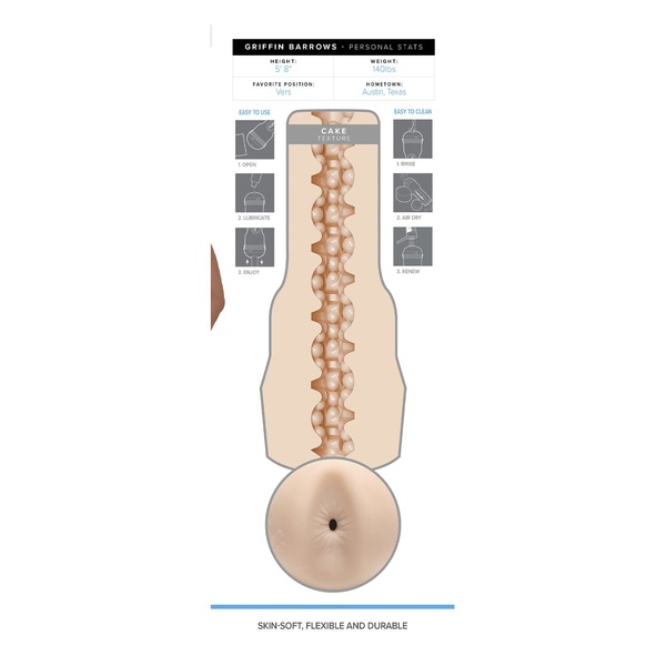 Мастурбатор-попка Fleshjack Boys: Griffin Barrows Cake SO8157 фото