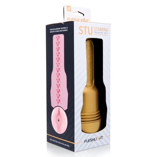 Масурбатор в колбе анус Fleshlight Pink Butt Stamina Training Unit (STU) (RP), рельефный, киберкожа FL19402 фото