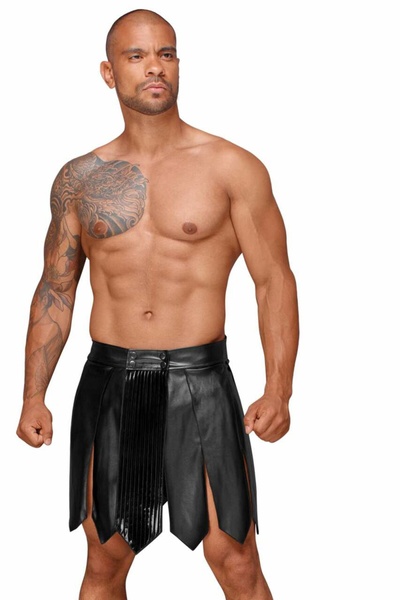 Мужская юбка гладиатора Noir Handmade H053 Eco leather men's gladiator skirt - M SX0072 фото