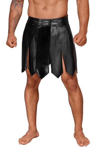 Мужская юбка гладиатора Noir Handmade H053 Eco leather men's gladiator skirt - M SX0072 фото