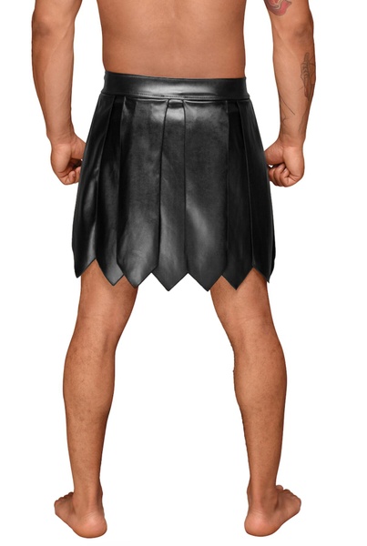 Мужская юбка гладиатора Noir Handmade H053 Eco leather men's gladiator skirt - M SX0072 фото