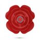 Анальная пробка роза с вибрацией и фрикциями Romeo Crushious, с пультом, силиконовая, красная C24267 фото 3